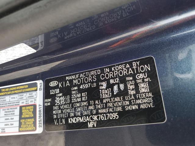 2019 KIA SPORTAGE L - KNDPM3AC9K7617095