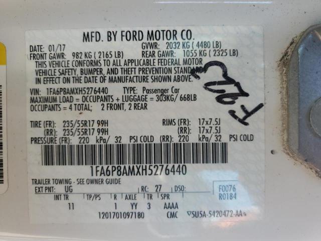 2017 FORD MUSTANG 1FA6P8AMXH5276440