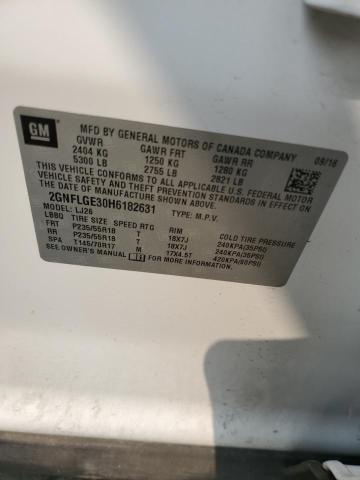 2017 CHEVROLET EQUINOX PREMIER 2GNFLGE30H6182631
