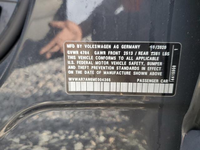 2021 VOLKSWAGEN ARTEON SE WVWAR7AN6ME004365