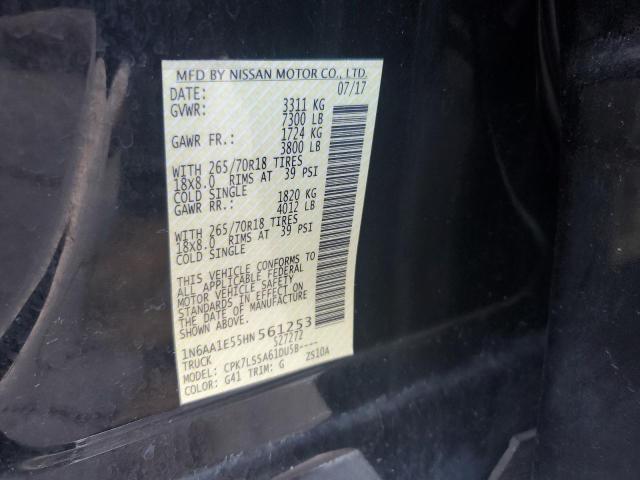 2017 NISSAN TITAN SV 1N6AA1E55HN561253