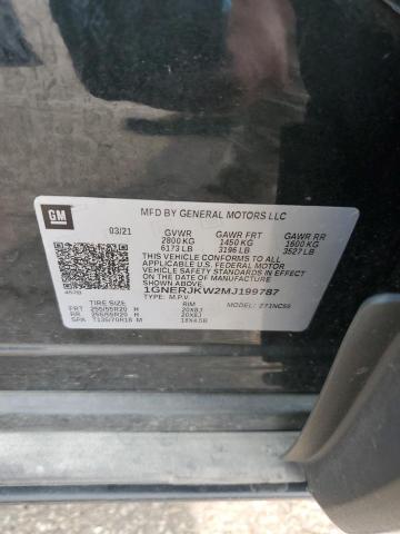 2021 CHEVROLET TRAVERSE RS 1GNERJKW2MJ199787