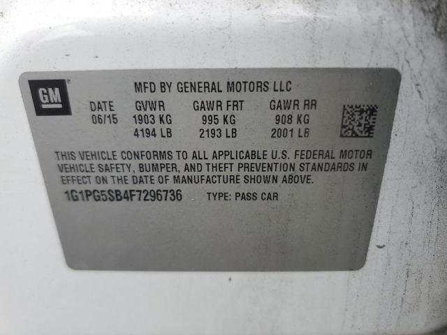 1G1PG5SB4F7296736 2015 CHEVROLET CRUZE