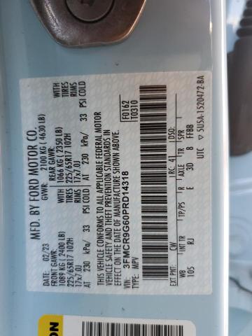 2023 FORD BRONCO SPO 3FMCR9G60PRD14318