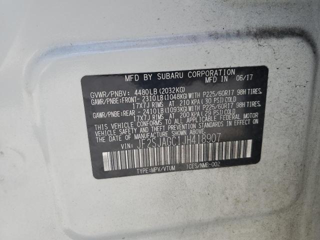 2018 SUBARU FORESTER 2.5I PREMIUM JF2SJAGC1JH418907