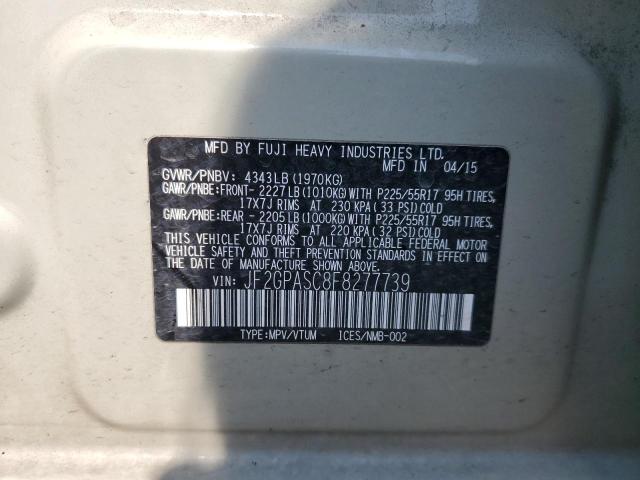 2015 SUBARU XV CROSSTREK SPORT LIMITED JF2GPASC8F8277739