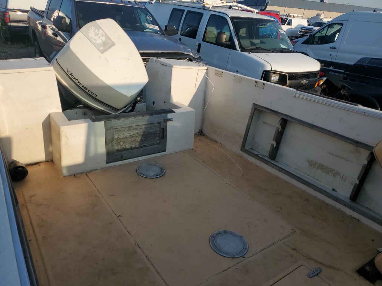 Lot #3263670691 1984 WELLS CARGO BOAT W/TRL