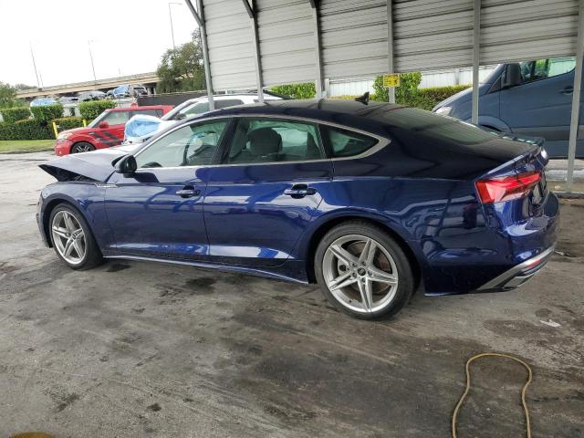 AUDI A5 QUATTRO 2022 blue  gas WAUDACF56NA023574 photo #3