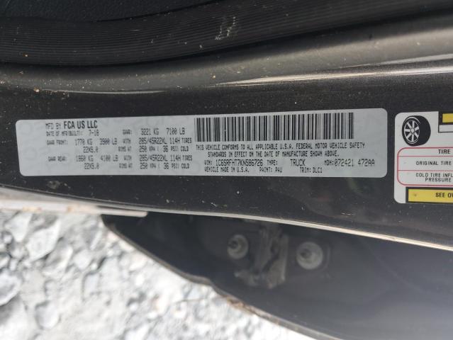 2019 RAM 1500 LIMIT 1C6SRFHT7KN586726