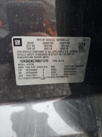 2017 CHEVROLET TAHOE K1500 PREMIER #3301857967