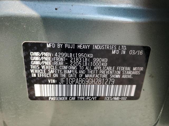 2016 SUBARU IMPREZA PR JF1GPAB69GH281279