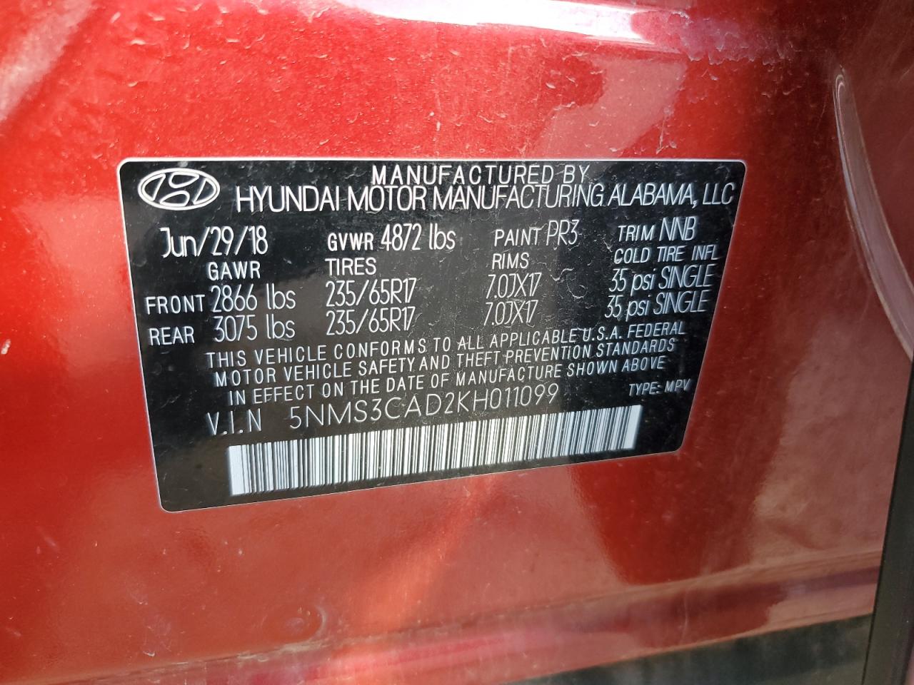 HYUNDAI SANTA FE SEL