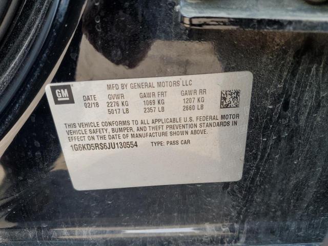 2018 CADILLAC CT6 LUXURY 1G6KD5RS6JU130554
