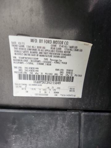 2015 FORD TAURUS SHO 1FAHP2KT3FG155049