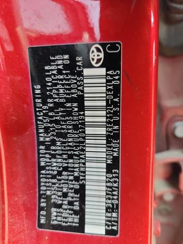 2020 TOYOTA COROLLA LE - 5YFHPRAE2LP017194