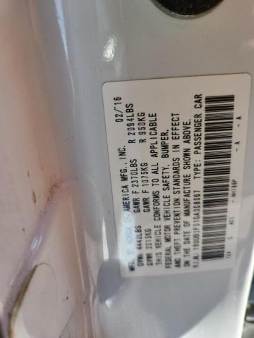 2016 ACURA TLX TECH 19UUB1F51GA008067
