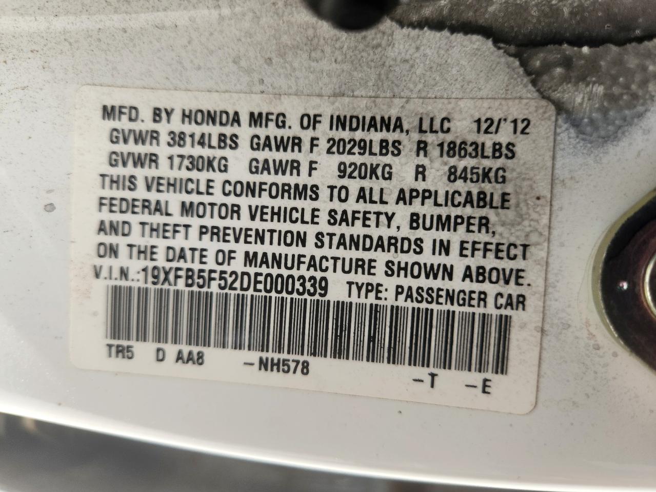 HONDA CIVIC NATURAL GAS