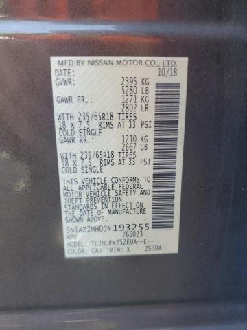 2018 NISSAN MURANO S 5N1AZ2MH0JN193255