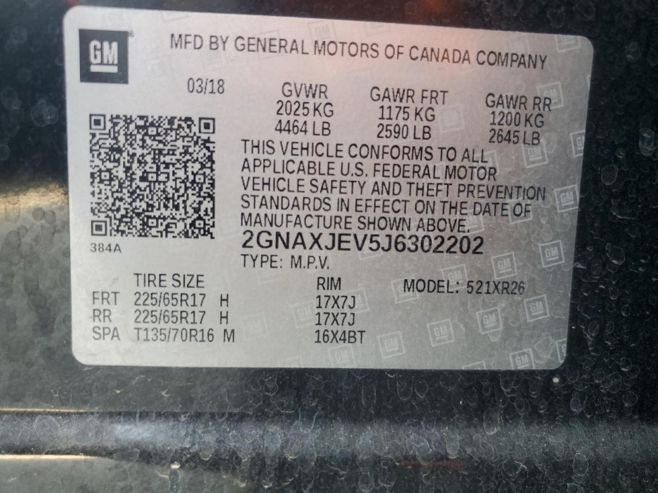 CHEVROLET EQUINOX LT