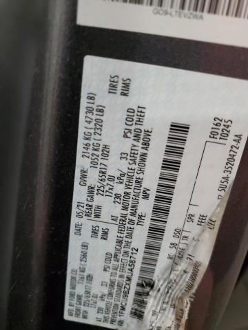 2021 FORD ESCAPE SE - 1FMCU9BZXMUA58712