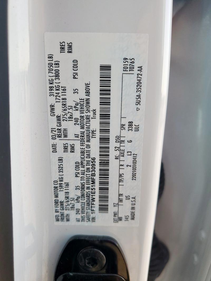 2021 FORD F150 SUPER #3301878432