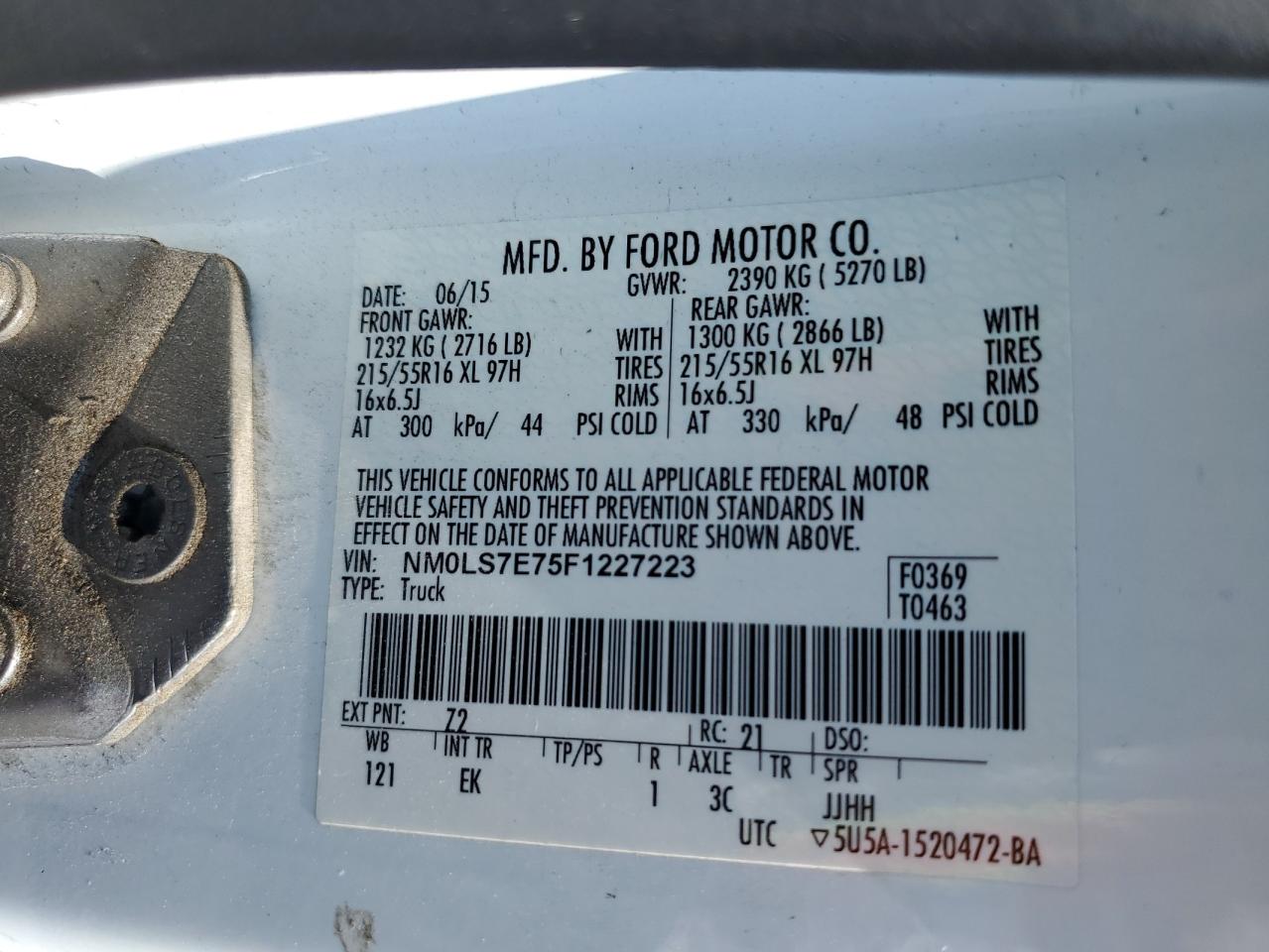 FORD TRANSIT CONNECT XL