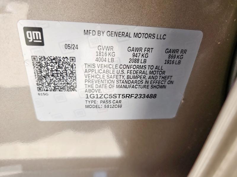 2024 CHEVROLET MALIBU LS - 1G1ZC5ST5RF233488