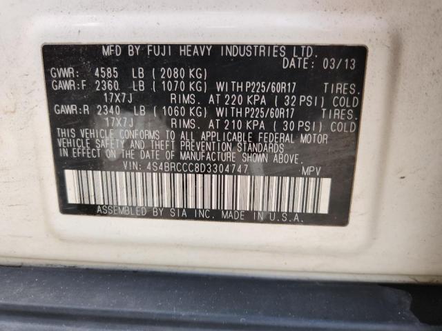 2013 SUBARU OUTBACK 2. - 4S4BRCCC8D3304747