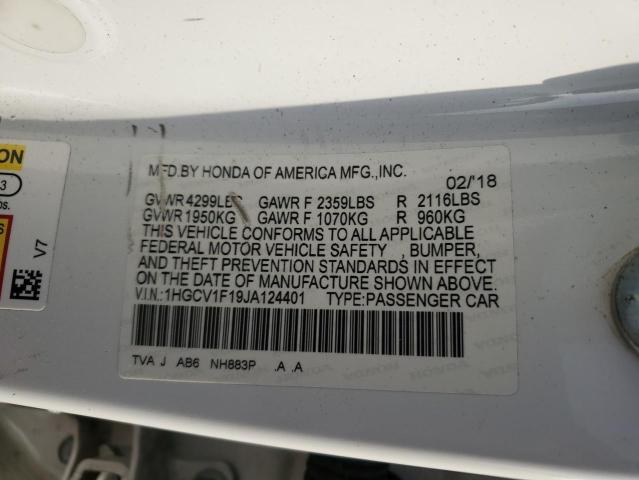 2018 HONDA ACCORD LX - 1HGCV1F19JA124401