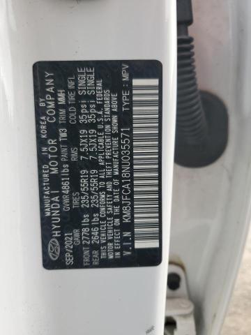 2022 HYUNDAI TUCSON SEL CONVENIENCE KM8JFCA18NU035571