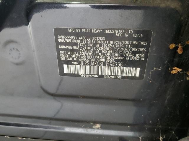2015 SUBARU FORESTER 2 JF2SJAKC6FH594396