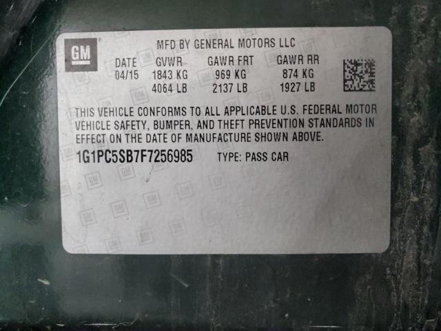 2015 CHEVROLET CRUZE LT - 1G1PC5SB7F7256985