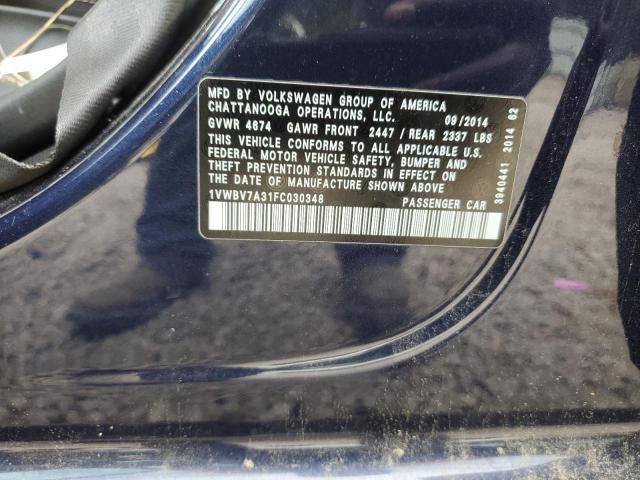 2015 VOLKSWAGEN PASSAT SE - 1VWBV7A31FC030348