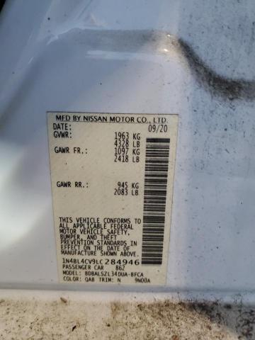 2020 NISSAN ALTIMA SR 1N4BL4CV9LC284946