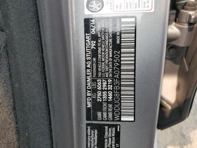 2015 MERCEDES-BENZ S 550 4MAT WDDUG8FB3FA079502