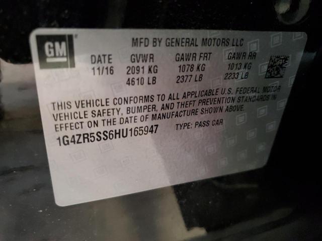 2017 BUICK LACROSSE P 1G4ZR5SS6HU165947