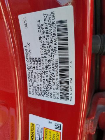 2021 HONDA ACCORD SPO #3304022609