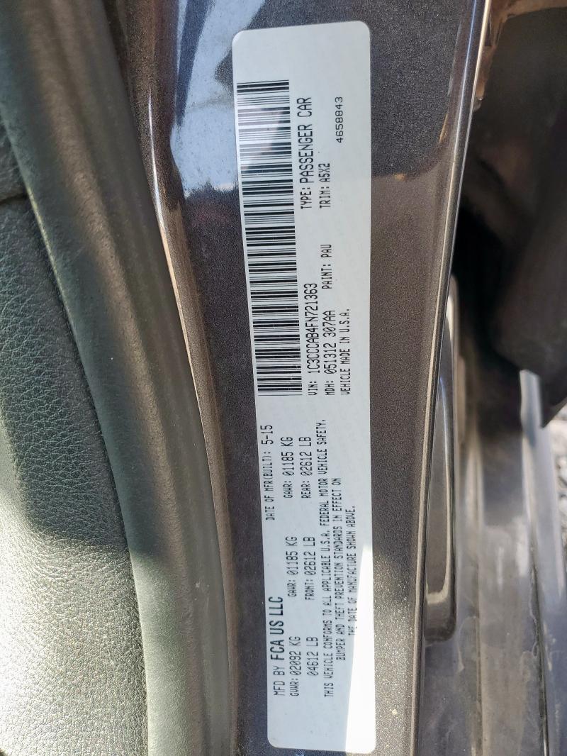 2015 CHRYSLER 200 LIMITE 1C3CCCAB4FN721363