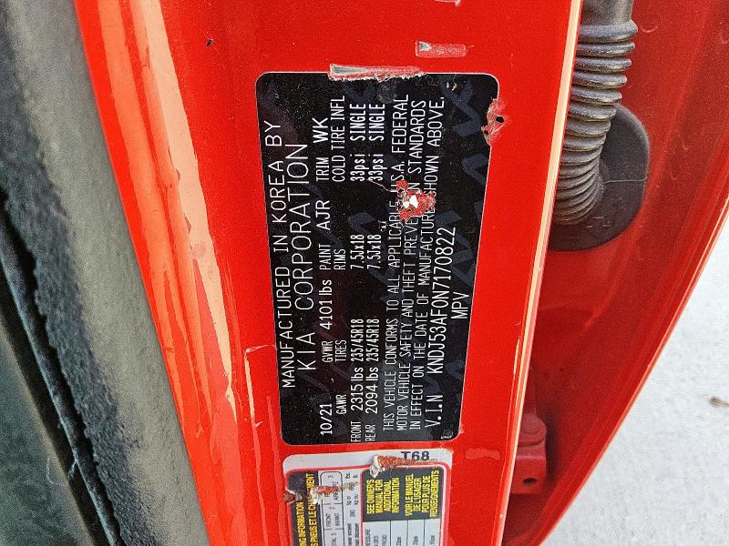 2022 KIA SOUL GT-LI KNDJ53AF0N7170822