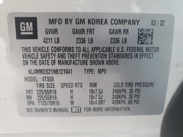 2022 BUICK ENCORE GX KL4MMDS21NB121041