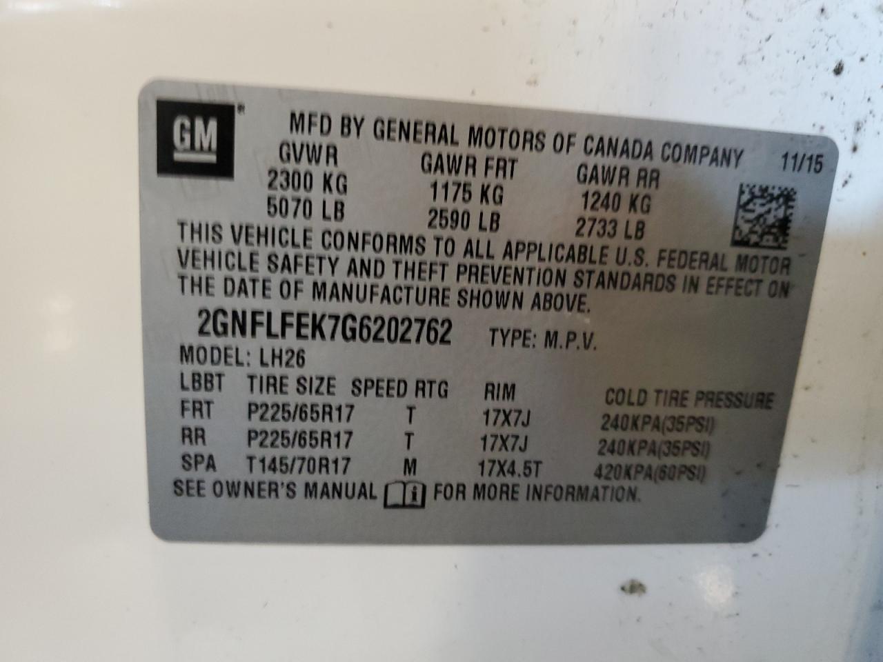 CHEVROLET EQUINOX LT