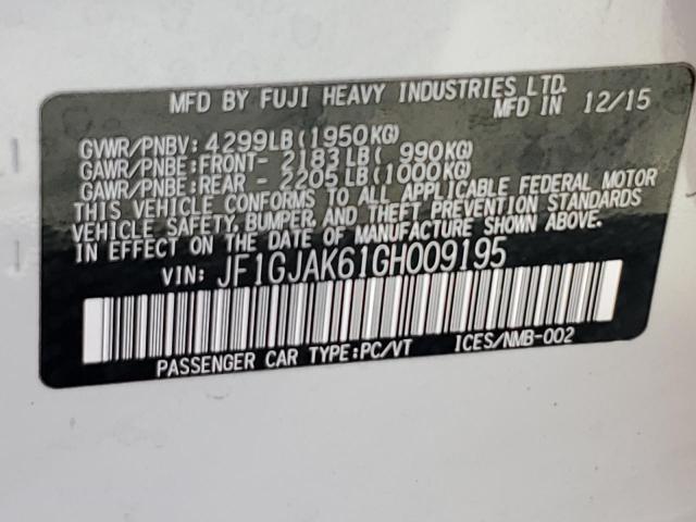 2016 SUBARU IMPREZA LI JF1GJAK61GH009195