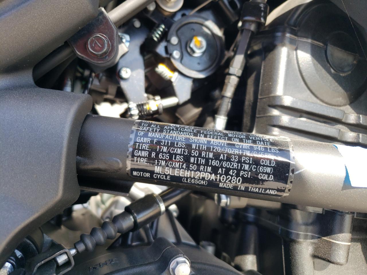 Lot #3290307220 2023 KAWASAKI KLE650 F