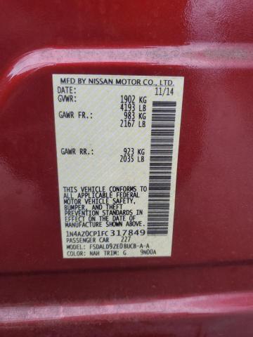 2015 NISSAN LEAF S 1N4AZ0CP1FC317849