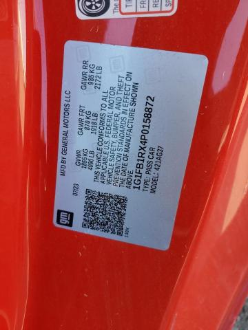 2023 CHEVROLET CAMARO LS 1G1FB1RX4P0158872