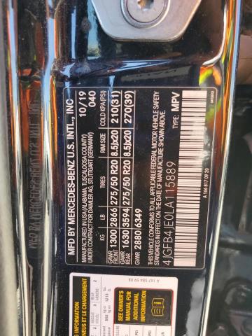 2020 MERCEDES-BENZ GLE 350 4JGFB4JE0LA115889