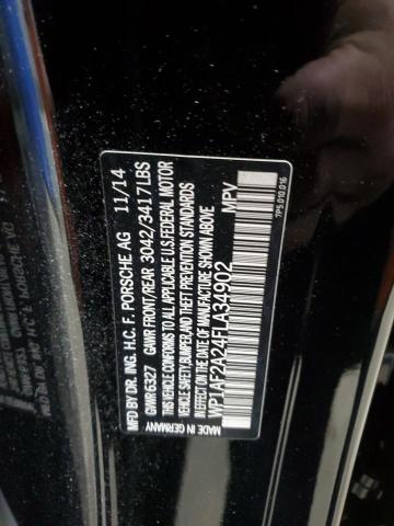 2015 PORSCHE CAYENNE WP1AF2A24FLA34902
