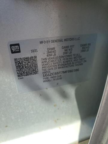 2021 CHEVROLET MALIBU LS 1G1ZC5ST7MF082386