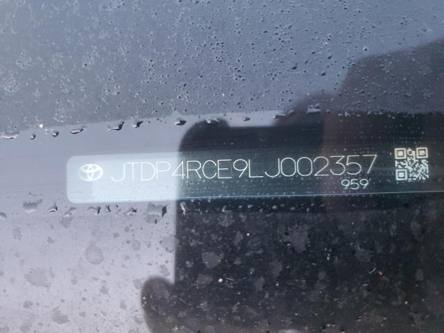2020 TOYOTA COROLLA SE JTDP4RCE9LJ002357