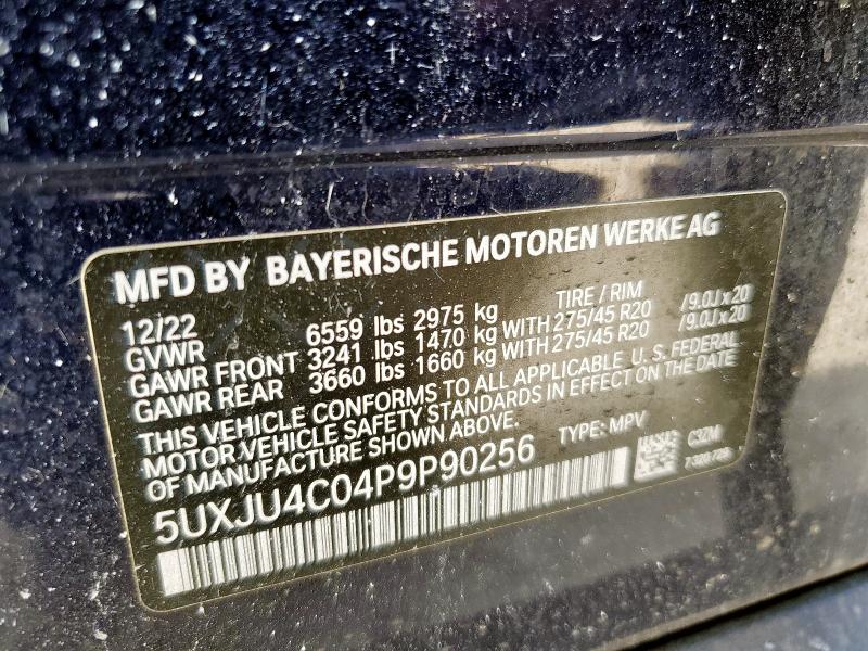 2023 BMW X5 M50I 5UXJU4C04P9P90256